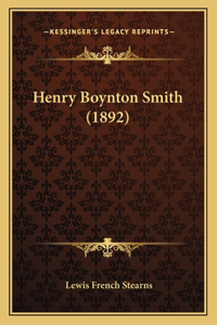 Henry Boynton Smith (1892)