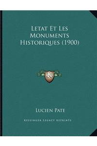 Letat Et Les Monuments Historiques (1900)