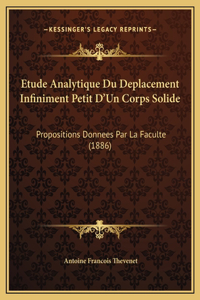 Etude Analytique Du Deplacement Infiniment Petit D'Un Corps Solide