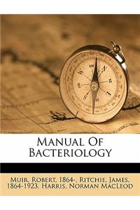 Manual of bacteriology