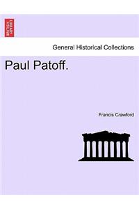 Paul Patoff. Vol. I