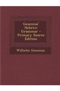 Gesenius' Hebrew Grammar