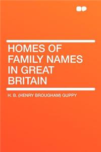 Homes of Family Names in Great Britain