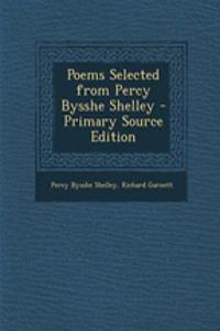 Poems Selected from Percy Bysshe Shelley