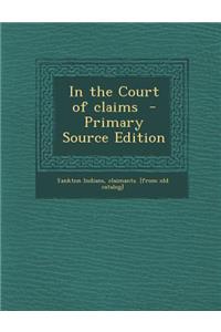 In the Court of Claims