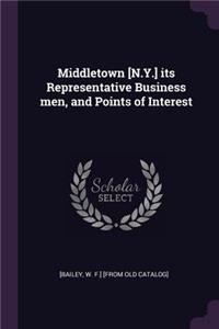 Middletown [N.Y.] its Representative Business men, and Points of Interest