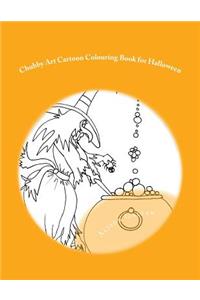 Chubby Art Cartoon Colouring Book for Halloween