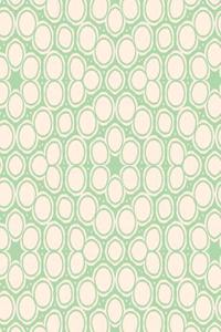 Mint Green Circular Pattern Notebook