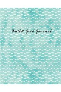 Bullet Grid Journal: Peaceful Pastel Turquoise 150 Dot Grid Pages (Size 8x10 Inches) with Bullet Journal Sample Ideas