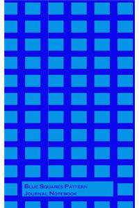 Blue Squares Pattern Journal Notebook