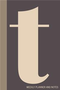 t Weekly Planner and Notes