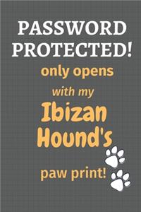 Password Protected! only opens with my Ibizan Hound's paw print!