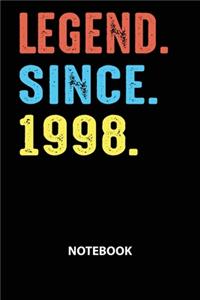 Legend Since 1998 Notebook