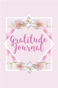 Gratitude and Affirmation Journal - Pink Daisy Pink Gerbera Magnolia