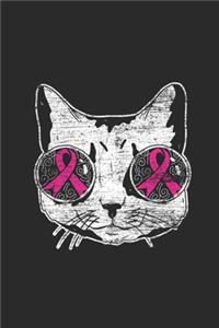 Cat With Pink Ribbon Sunglasses