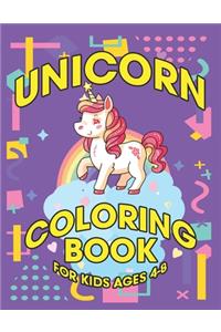 Unicorn Coloring Book for Kids Ages 4-8