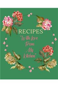 Recipes: Create Your Own Recipe Book Blank Fill In Cookbook