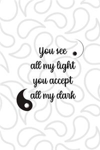 You See All My Light You Accept All My Dark