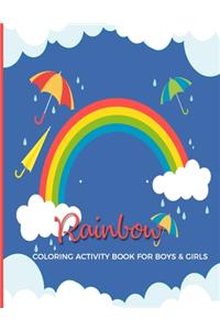 Rainbow Coloring Activity Book For Boys & Girls