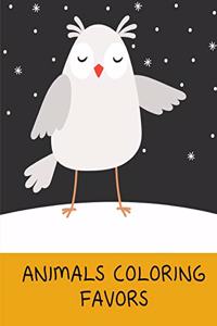 Animals coloring Favors: The Best Relaxing Colouring Book For Boys Girls Adults