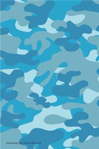 Camouflage Blue Journal Notebook