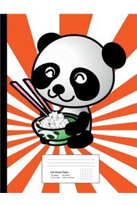 Panda Graph Paper Composition Book