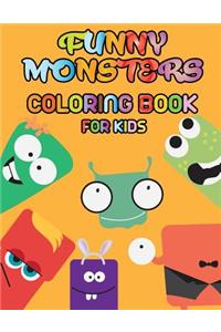 Funny Monsters - Coloring book for kids