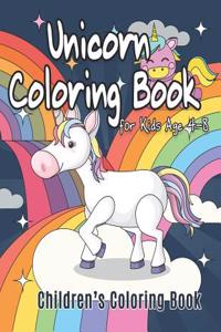 Unicorn Coloring Book for Kids Ages 4-8