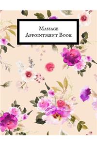 Massage Appointment Book: Therapist Appointment Planner Notebook- Schedule Log Book Organizer - Undated Daily Record Journal- For Business, Organization & Therapist