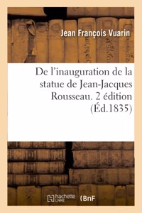 de l'Inauguration de la Statue de Jean-Jacques Rousseau. 2 Édition