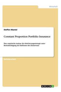 Constant Proportion Portfolio Insurance