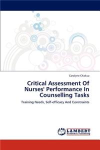 Critical Assessment Of Nurses' Performance In Counselling Tasks