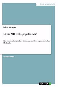 Ist die AfD rechtspopulistisch?