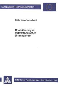 Bonitaetsanalyse Mittelstaendischer Unternehmen
