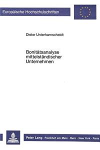 Bonitaetsanalyse mittelstaendischer Unternehmen