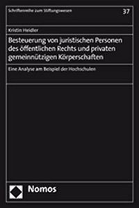 Besteuerung Von Juristischen Personen Des Offentlichen Rechts Und Privaten Gemeinnutzigen Korperschaften