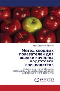 Metod Svodnykh Pokazateley Dlya Otsenki Kachestva Podgotovki Spetsialistov