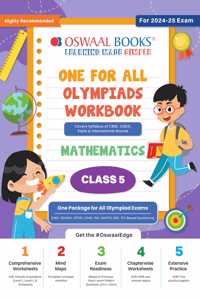 Oswaal One For All Olympiad Workbook Class 5 Mathematics for 2024-25 Exam