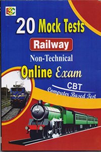 20 Mock test railway non-technical online exam,Computer based test(CBT) in english.