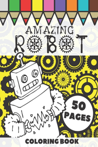 Amazing Robot Coloring Book