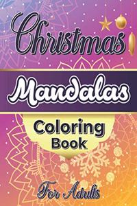 Christmas Mandalas Coloring Book For Adults