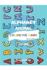 Alphabet Animal Coloring Book For Kids