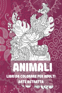 Libri da colorare per adulti - Arte astratta - Animali