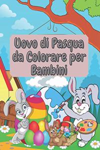 Uovo di Pasqua da colorare per Bambini