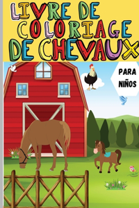 Chevaux Livre de Coloriage