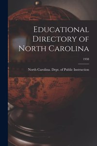 Educational Directory of North Carolina; 1938