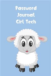 Password Journal Girl Tech