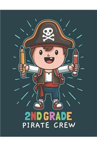 2nd Grade Pirate Crew: Primary Composition Notebook For Handwriting Practice 100 Pages / 50 Sheets