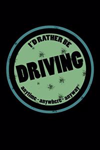 I'd Rather Be Driving Anytime Anywhere Anyway