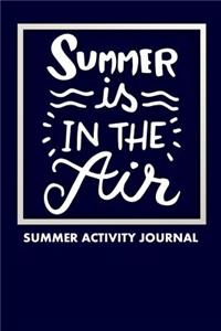 Summer Is In The Air Summer Activity Journal